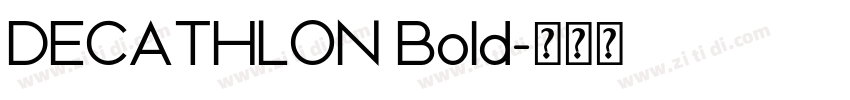 DECATHLON Bold字体转换